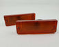 Front Bumper Turn Signal Light - for Isuzu TFR Pickup 1989–1997 - Black Frame - Amber Lens - 3 Wires - LH + RH Pair – OEM 8-94474-317-1 / 8-94474-316-1