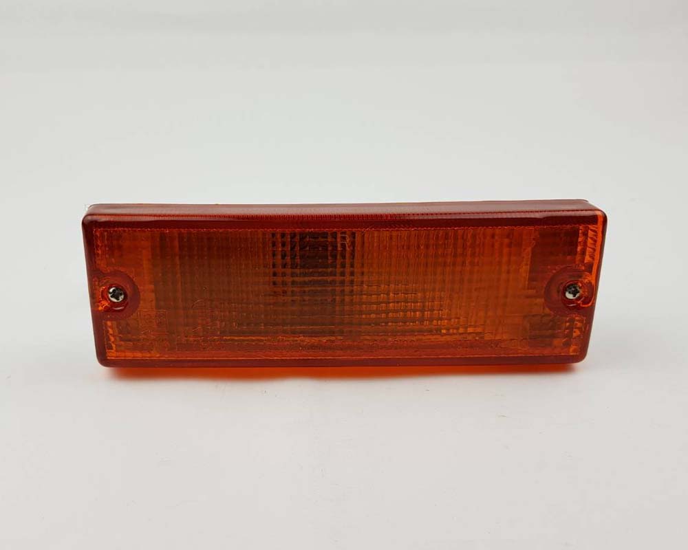 Front Bumper Turn Signal Light - for Isuzu TFR Pickup 1989–1997 - Black Frame - Amber Lens - 3 Wires - RH – OEM 8-94474-316-1