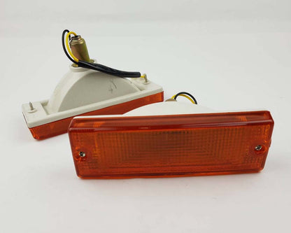 Front Bumper Turn Signal Light - for Isuzu TFR Pickup 1997 Onward - Amber Lens - 2 Wires - LH + RH Pair – OEM 8-97910-033-1 / 8-97910-032-1 - additional view 2
