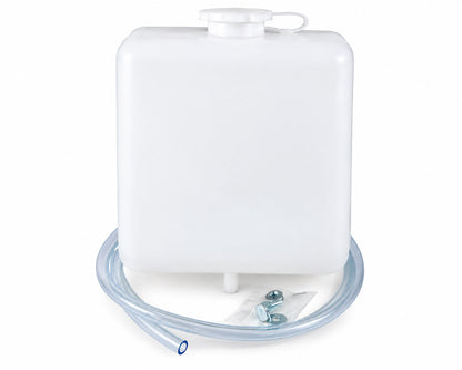 Coolant Recovery Overflow Reservoir Tank - for Classic Japanese Cars & Pickups - Down Outlet - 6" x 7.5" x 3" - Universal-Fit