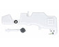 Windshield Washer Reservoir Tank with Pump - for Nissan Navara D40 Pickup 2005–2011