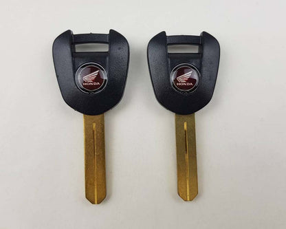 Honda uncut key blank pair Black Head