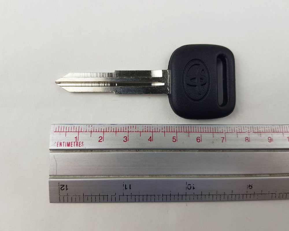 Toyota uncut key blank Black Head, view 3
