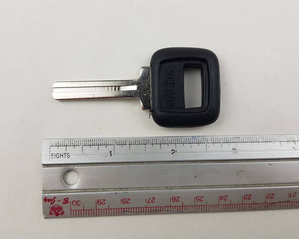 Volvo uncut key blank Black Head, view 3