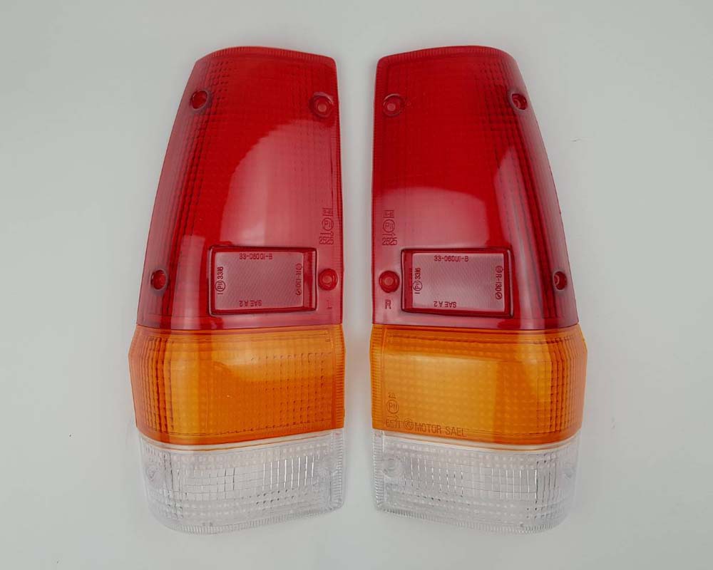 Rear Combination Tail Light Lens Pair for Mitsubishi L200 - LH + RH