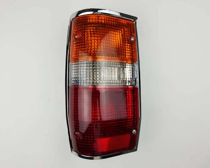 Rear Combination Tail Light - for Mitsubishi L200 Cyclone 1979–1987 - Chrome - Left LH - OEM MB527103