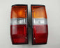 Rear Combination Tail Light - for Mitsubishi L200 Cyclone 1979–1987 - Black - LH + RH Pair - OEM MB527101 / MB527102