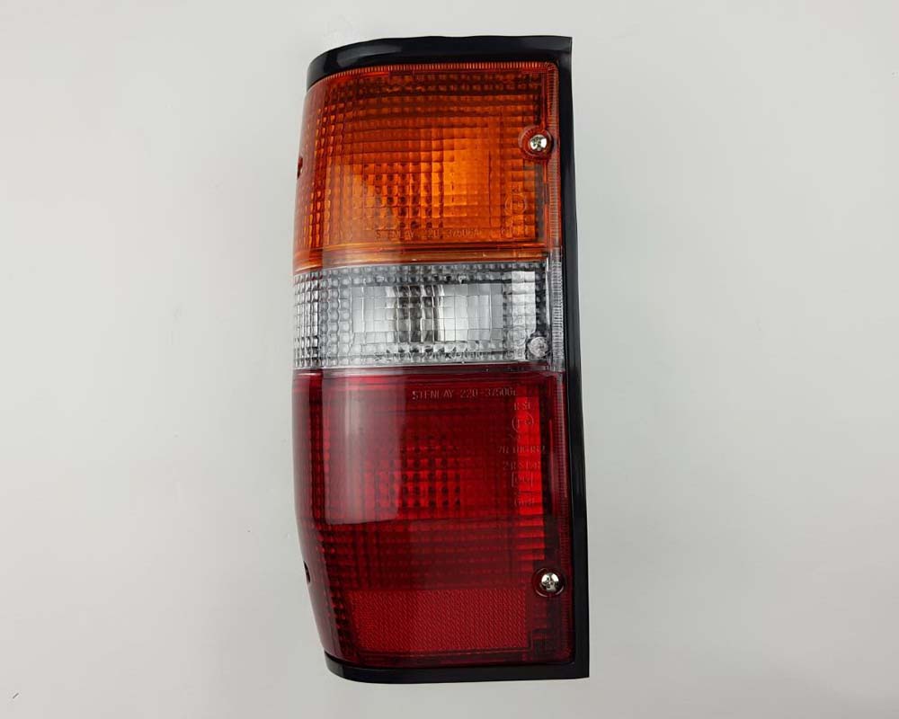 Rear Combination Tail Light - for Mitsubishi L200 Cyclone 1979–1987 - Black - Left LH - OEM MB527101