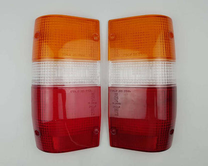 Rear Combination Tail Light Lens Pair for Mitsubishi L200 Cyclone - LH + RH
