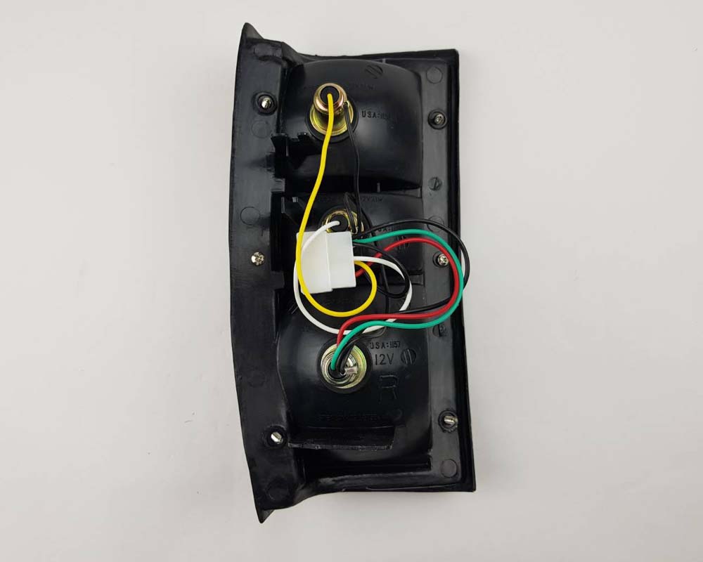 Rear Combination Tail Light - for Mitsubishi L200 Cyclone 1979–1987 - Black - Right RH - OEM MB527102