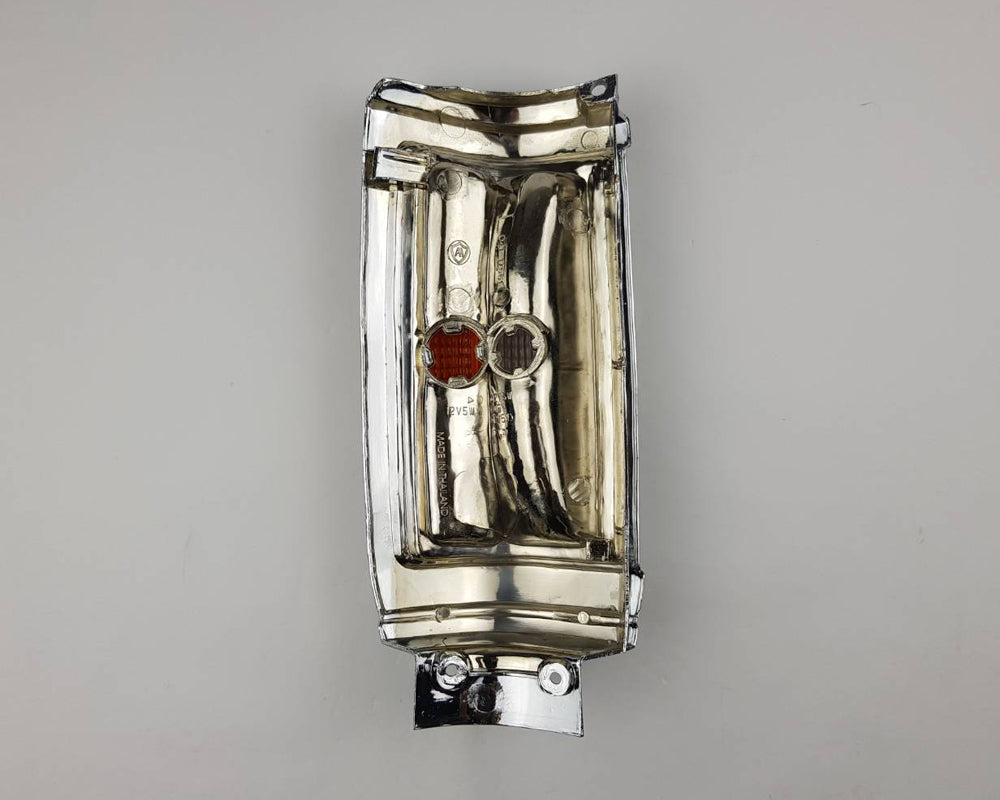 Front Corner Turn Signal Light - for Mitsubishi L200 Cyclone 1979–1987 - Chrome - Left LH - OEM MB527091