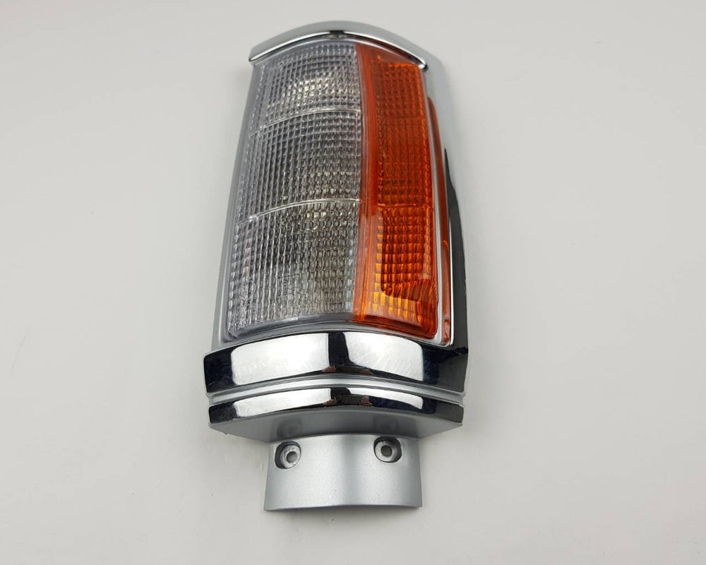 Front Corner Turn Signal Light - for Mitsubishi L200 Cyclone 1979–1987 - Chrome - Left LH - OEM MB527091