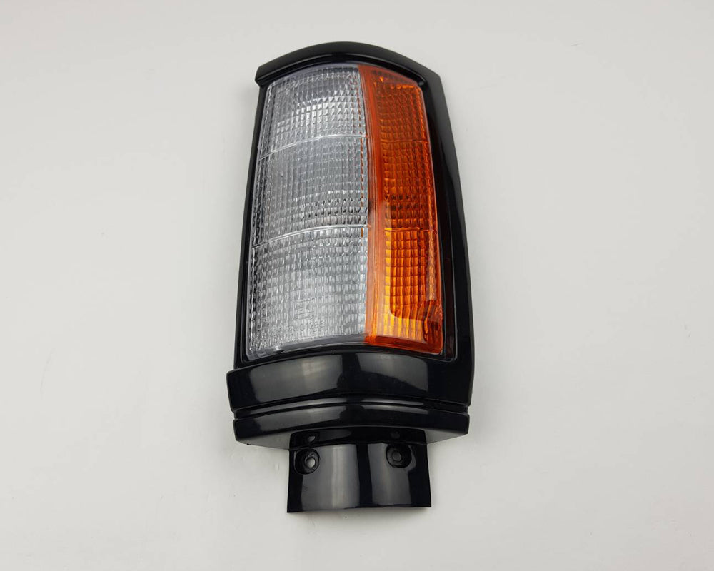 Front Corner Turn Signal Light - for Mitsubishi L200 Cyclone '94 1979–1987 - Black - Left LH - OEM MB527089