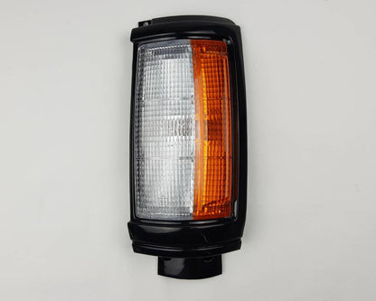Front Corner Turn Signal Light - for Mitsubishi L200 Cyclone '94 1979–1987 - Black - Left LH - OEM MB527089