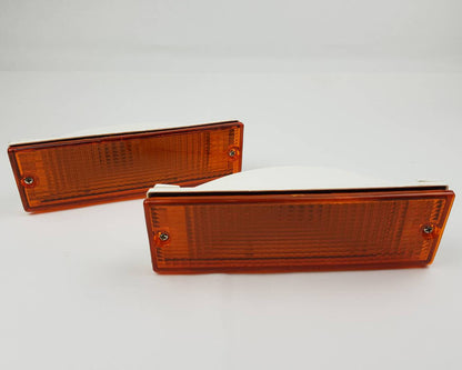 Front Bumper Turn Signal Light Pair for Mitsubishi L200 Cyclone - Amber - LH + RH - view 2