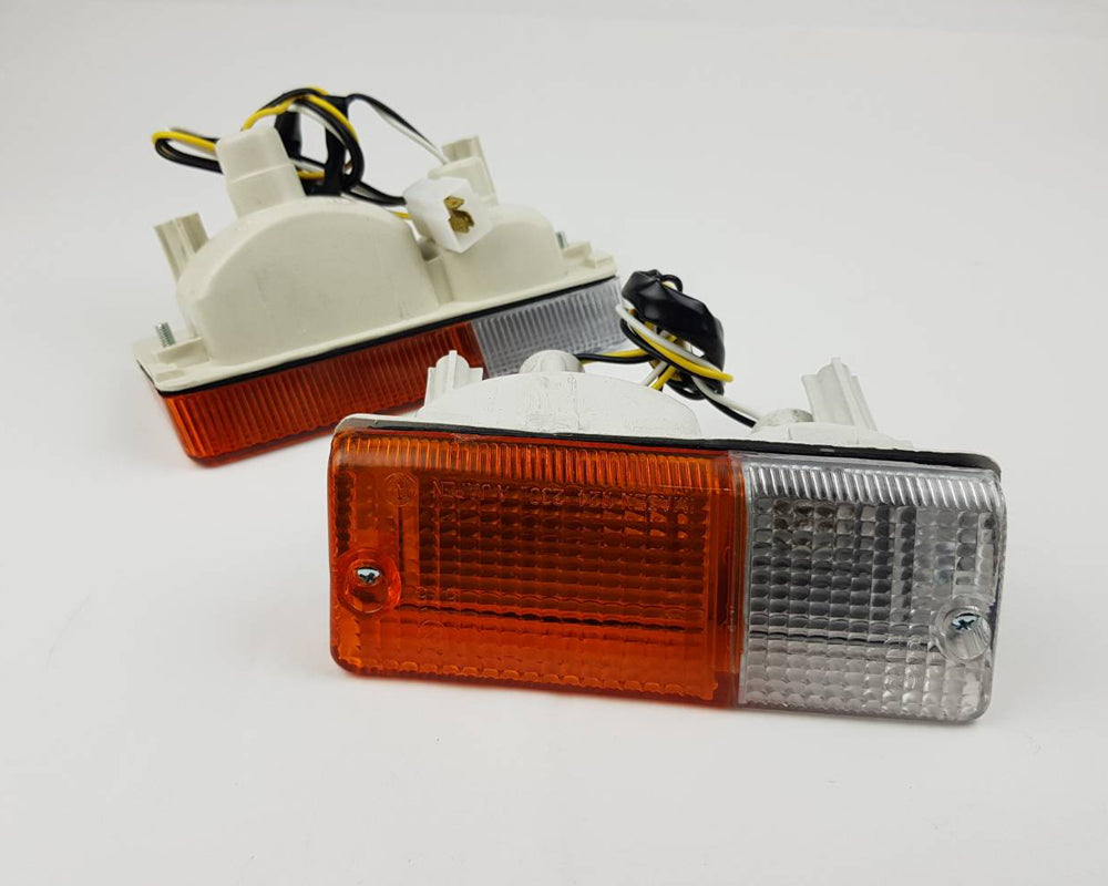 Front Bumper Turn Signal Light Pair for Mitsubishi L200 - Diesel - Amber / Clear - LH + RH - view 2