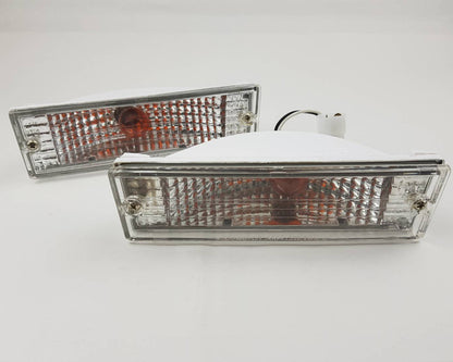 Front Bumper Turn Signal Light for Mitsubishi L200 Cyclone K14 – Crystal Clear Lens – LH / RH pair