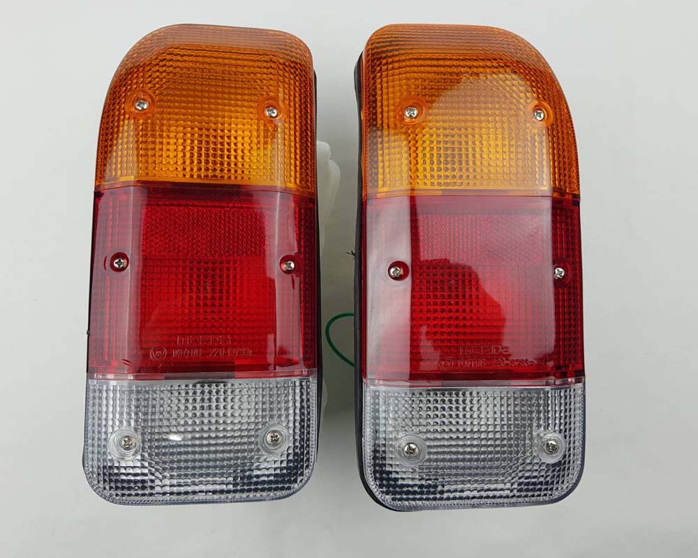 Rear Combination Tail Light for Mazda 1300 Pickup - Amber / Red / Clear - LH + RH Pair