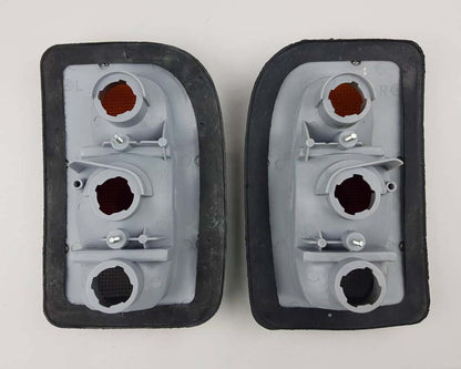Rear Combination Tail Light for Mazda B1400 Pickup - CAB - Black - Amber / Red / Clear - LH + RH Pair - view 2