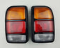 Rear Combination Tail Light for Mazda B1400 Pickup - CAB - Black - Amber / Red / Clear - LH + RH Pair