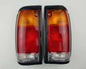 Rear Combination Tail Light for Mazda B2200 Pickup - Black - Amber / Red / Clear - LH + RH Pair