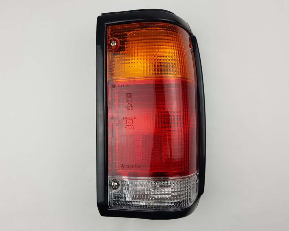Rear Combination Tail Light for Mazda B2200 Pickup - Black - Amber / Red / Clear - LH / Left