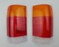 Rear Combination Tail Light Lens for Mazda B2200 Pickup - Amber / Red / Clear - LH + RH Pair
