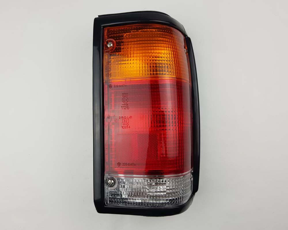 Rear Combination Tail Light for Mazda B2200 Pickup - Black - Amber / Red / Clear - RH / Right