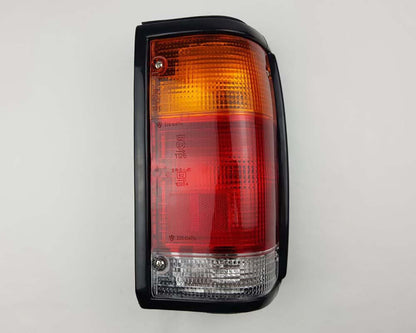 Rear Combination Tail Light for Mazda B2200 Pickup - Black - Amber / Red / Clear - RH / Right