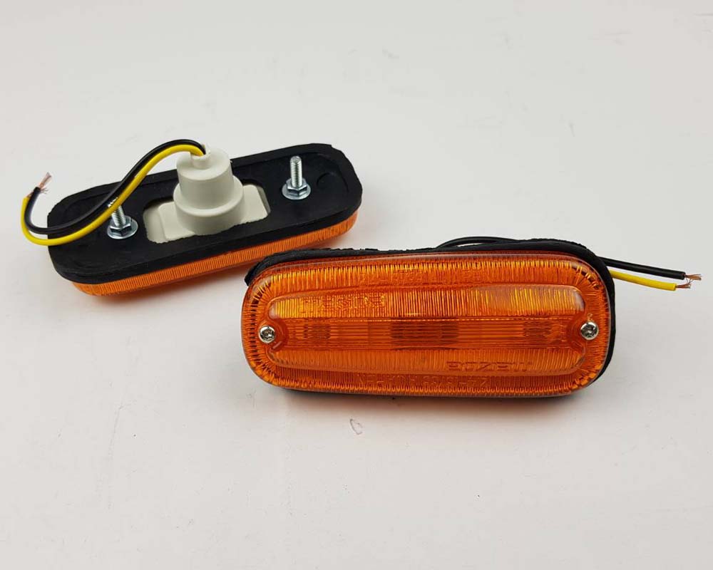 Mazda 1300 Side Marker Turn Signal Light – Amber – Pair – Default Title – view 2