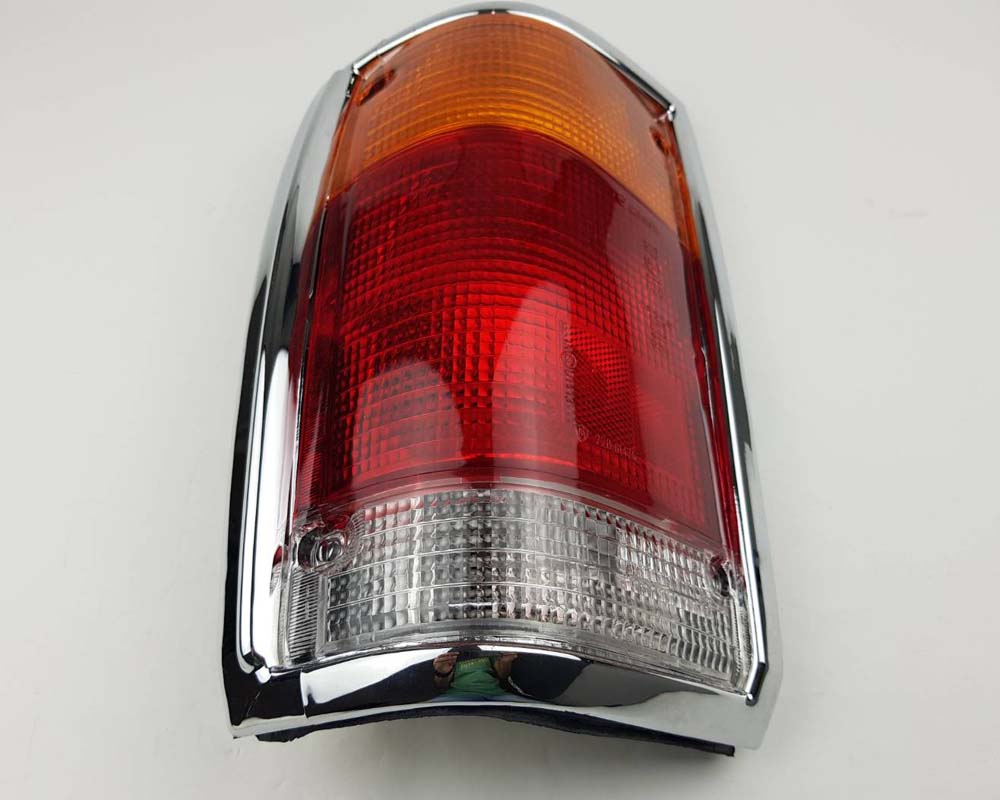 Mazda B2500 Chrome Frame Rear Combination Tail Light – Amber / Red / Clear – LH / Left – view 3