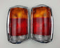 Mazda B2500 Chrome Frame Rear Combination Tail Light – Amber / Red / Clear – LH + RH Pair