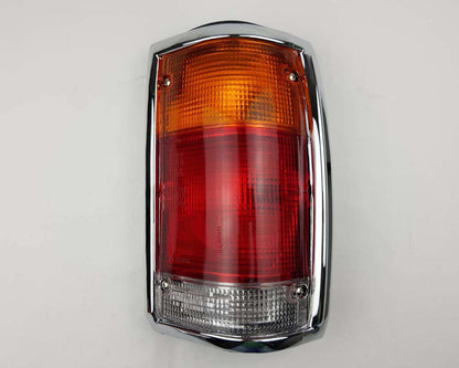 Mazda B2500 Chrome Frame Rear Combination Tail Light – Amber / Red / Clear – RH / Right