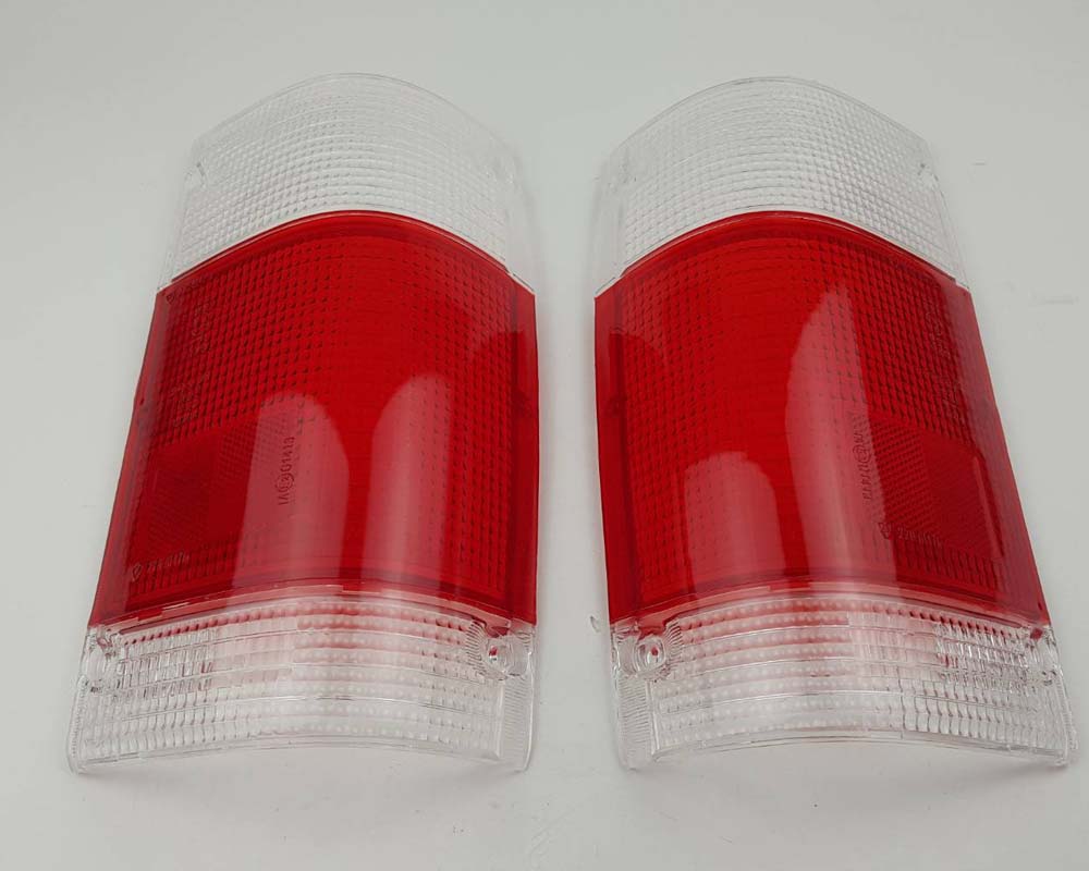 Mazda Magnum Rear Combination Tail Light Lens – Red / Clear – LH + RH Pair – view 2