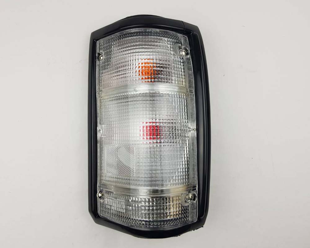 Mazda Magnum Rear Combination Tail Light – Full Clear – Black Frame – RH / Right