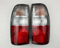 Mazda B2500 Fighter Rear Combination Tail Light – Red / Clear – Black Frame – LH + RH Pair