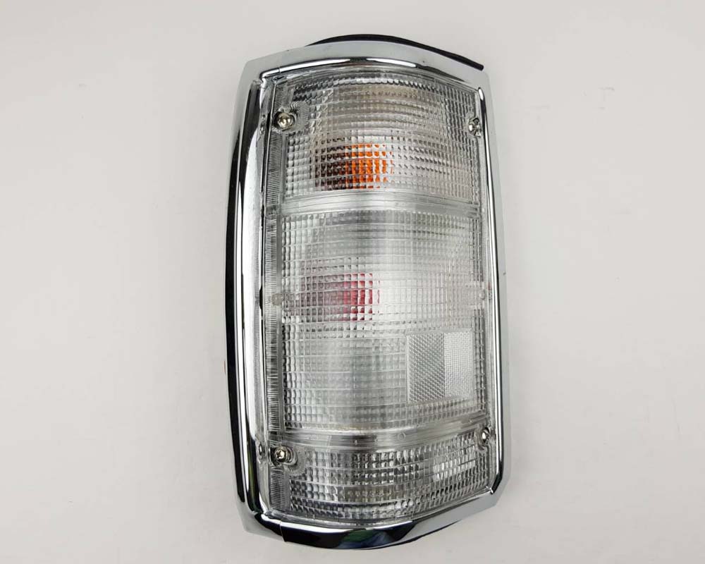 Mazda Magnum Rear Combination Tail Light – Full Clear – Chrome Frame – LH / Left
