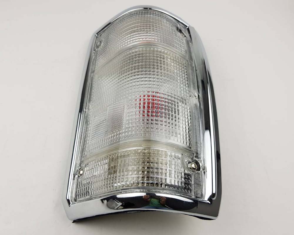 Mazda Magnum Rear Combination Tail Light – Full Clear – Chrome Frame – RH / Right – view 3