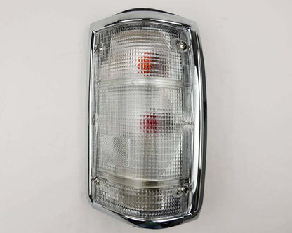 Mazda Magnum Rear Combination Tail Light – Full Clear – Chrome Frame – RH / Right