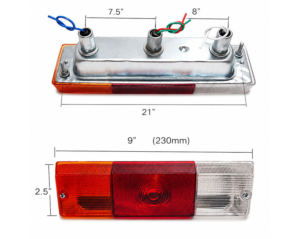Rear Combination Light - for Datsun 521 Pickup 1968–1972 - LH + RH Pair - additional view 2