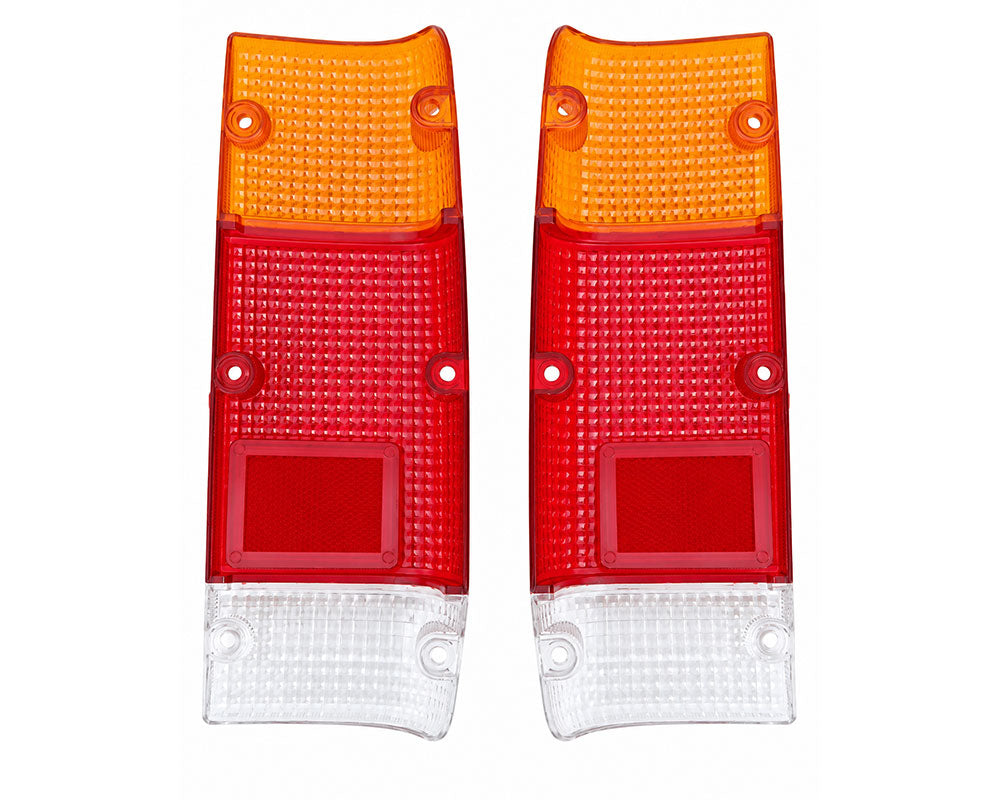 Datsun 720 rear combination light lens pair, left and right, actual product photograph 2