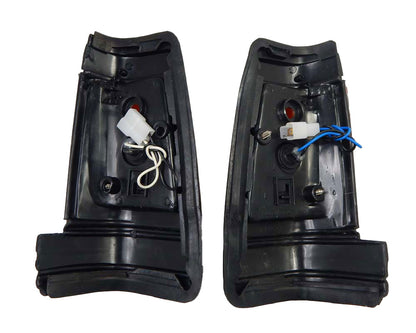 Front Corner Turn Signal Light - for Nissan / Datsun 720 / 819 Pickup 1980–1986 - Black Frame - LH + RH Pair - additional view 2
