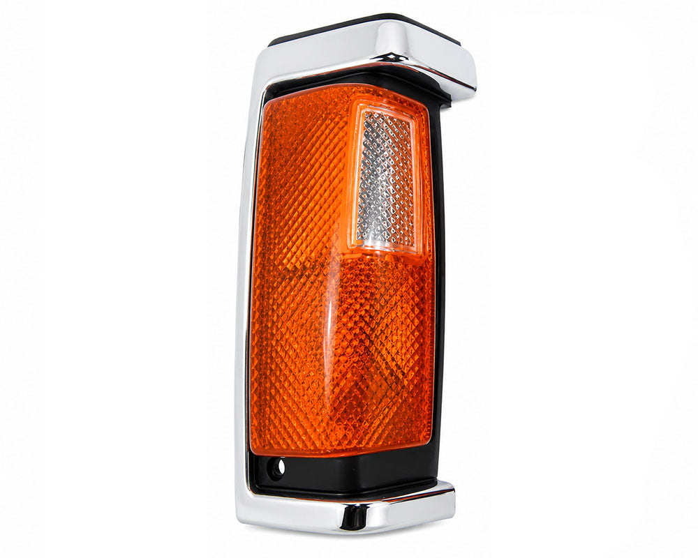 Front Corner Turn Signal Light - for Nissan D21 / Big M Pickup 1990–1992 - Chrome Frame - RH – OEM 26120-22G02-B