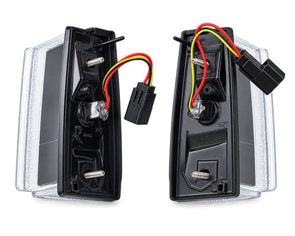 Front Corner Turn Signal Light Pair for Nissan Sunny B11 - Clear - LH + RH - view 2