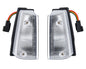 Front Corner Turn Signal Light Pair for Nissan Sunny B11 - Clear - LH + RH