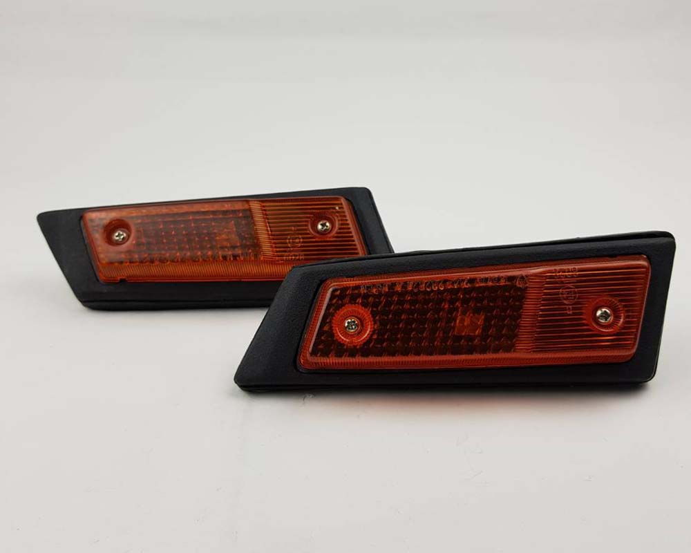 Side Marker Turn Signal Light Pair for Datsun Sunny B310 - Amber - LH + RH