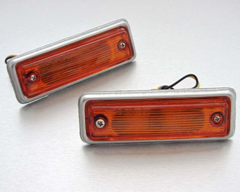 Turn Signal Light Pair for Datsun Sunny B110 - Amber - LH + RH