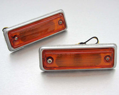 Turn Signal Light Pair for Datsun Sunny B110 - Amber - LH + RH