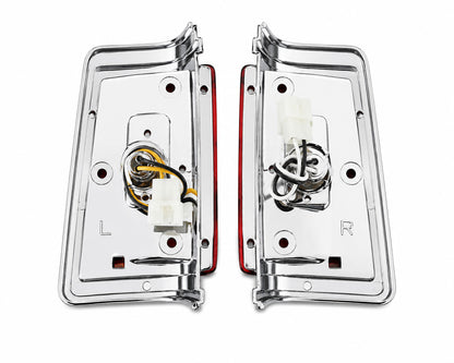 Front Corner Turn Signal Light - for Nissan 720 Pickup - Chrome - LH + RH Pair – OEM 26165-01W00 / 2616-01W00 - additional view 2