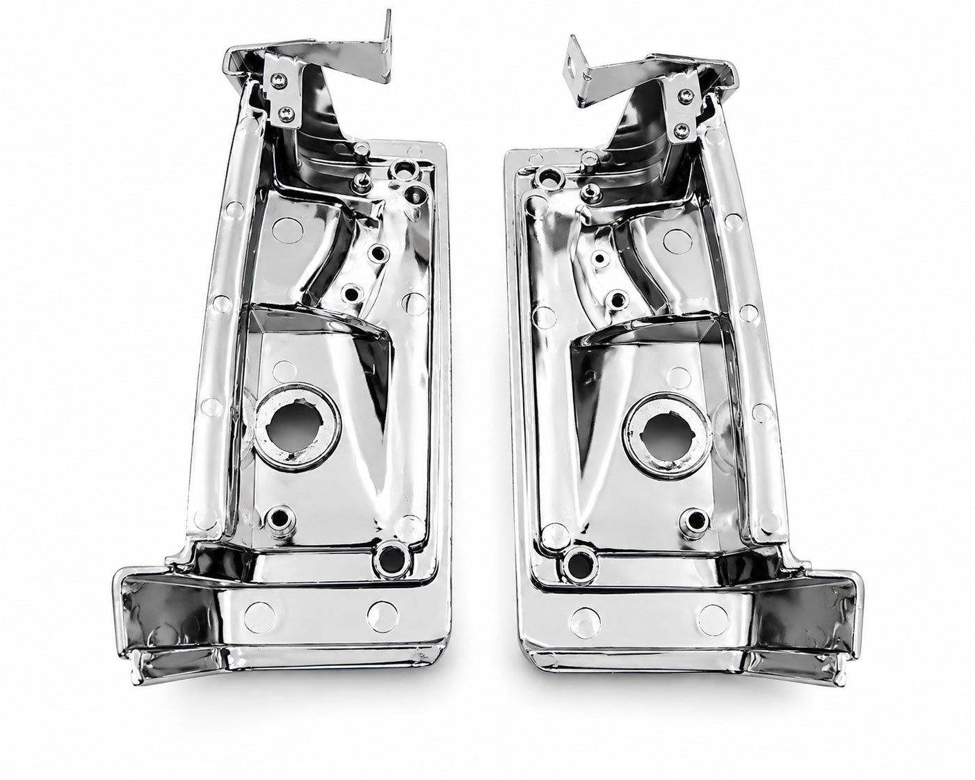 Front & Turn Signal Light - for Nissan D21 TD25 Pickup - Chrome - White Lens - LH + RH Pair – OEM B6175-47G01 / B6170-47G01 - additional view 2